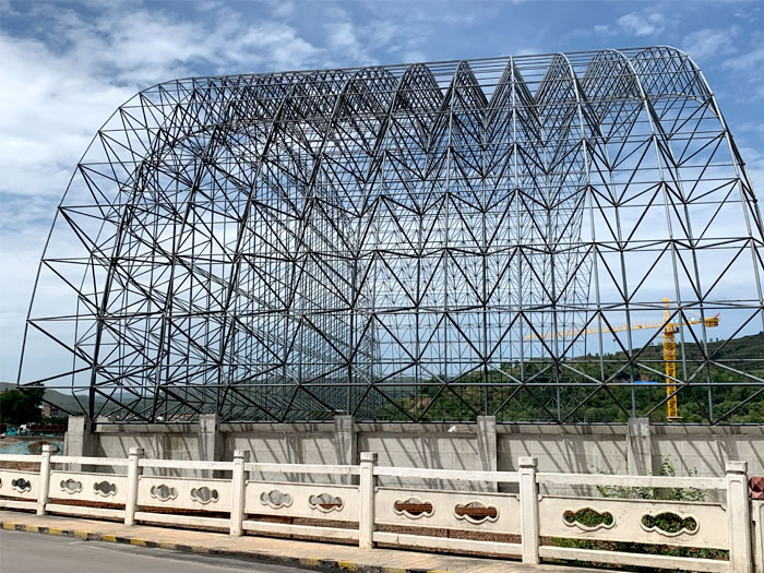 焦作山寨矿储煤棚网架